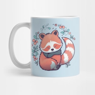 Cute little sleep red panda Mug